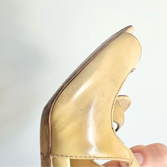 Jimmy Choo Nude Stiletto Patent Leather Sandal in Worn Condition Size EU 40.5 - Picture 16 of 16